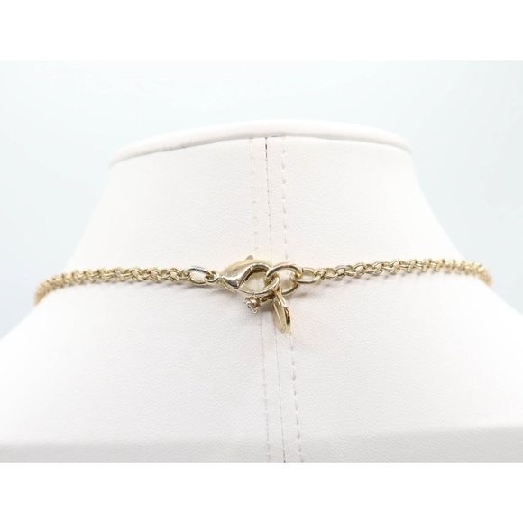 TALBOTS Multi Strand Peach Cream Beaded Gold Tone Statement Necklace - Picture 6 of 7